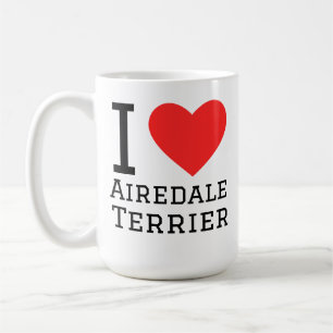 Ik hou van Airedale terrier Koffiemok