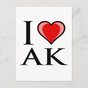Ik hou van AK - Ik hou van Alaska Briefkaart