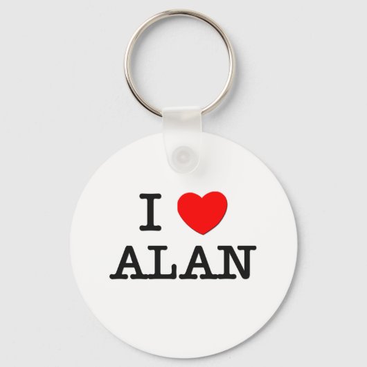 Ik hou van Alan Sleutelhanger (Voorkant)