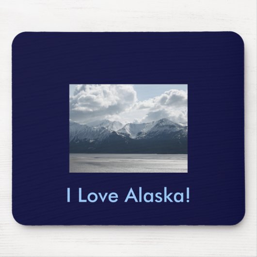 Ik hou van Alaska! Mousepad Muismat (Voorkant)