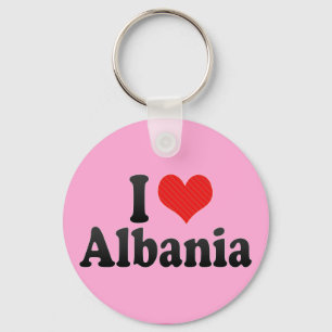 Ik hou van Albanië Sleutelhanger