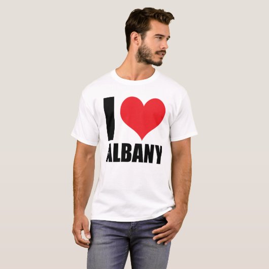 Ik hou van Albany T-shirt (Voorkant volledig)