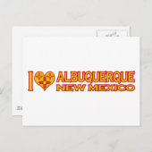 Ik hou van Albuquerque, NM Briefkaart (Voorkant / Achterkant)
