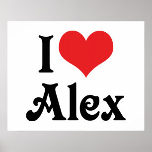 Ik hou van Alex Poster