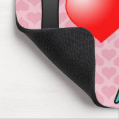 Ik hou van Alexandrine Parakeets Muismat (Hoek)