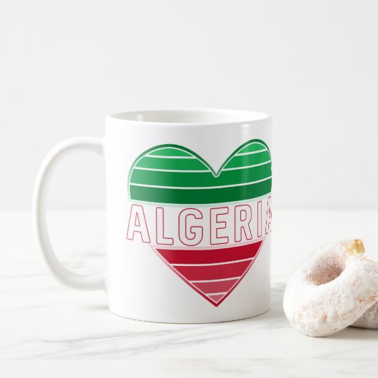Ik hou van Algerije, Algerijns hart Koffiemok (Met donut)