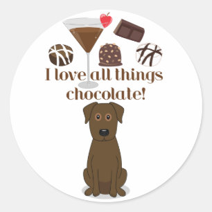 Ik hou van alle chocolade!  Fun Stickers