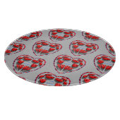 ik hou van alle rode harten in het hart , uitdrukk snijplank (Hoek)