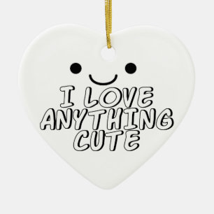 Ik hou van alles. keramisch ornament