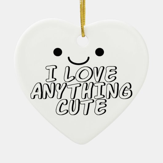 Ik hou van alles. keramisch ornament (Voorkant)