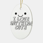 Ik hou van alles. keramisch ornament (Links)