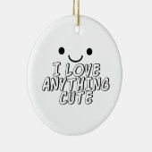 Ik hou van alles. keramisch ornament (Rechts)