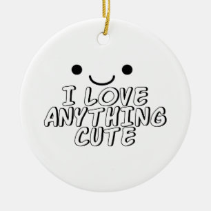 Ik hou van alles. keramisch ornament