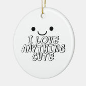 Ik hou van alles. keramisch ornament (Links)