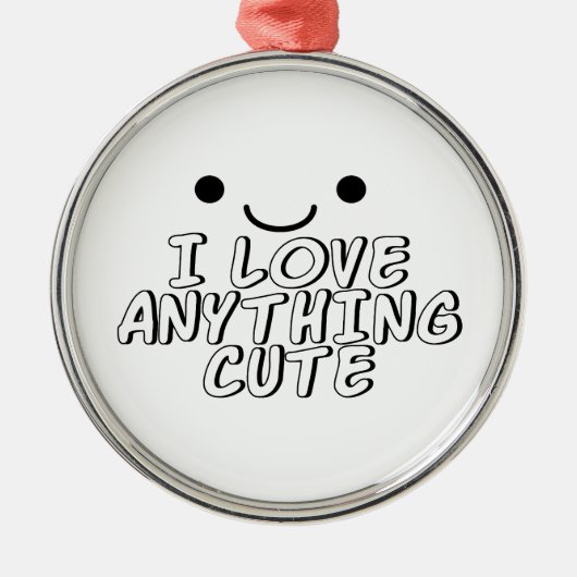 Ik hou van alles. metalen ornament (Voorkant)