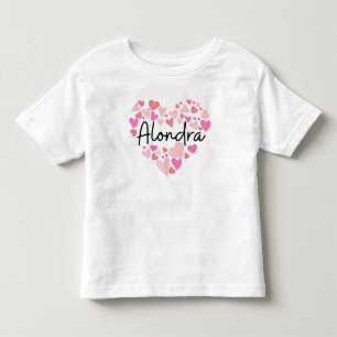 Ik hou van Alondra - harten voor Alondra Kinder Shirts