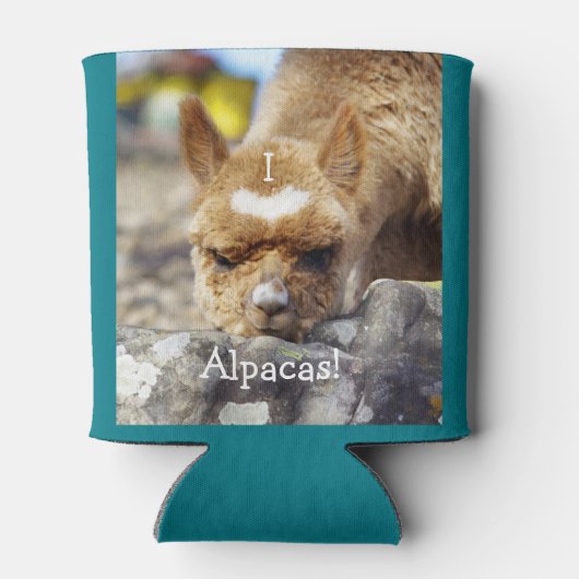 Ik hou van Alpacas Koelbox Blikjeskoeler (Achterkant)
