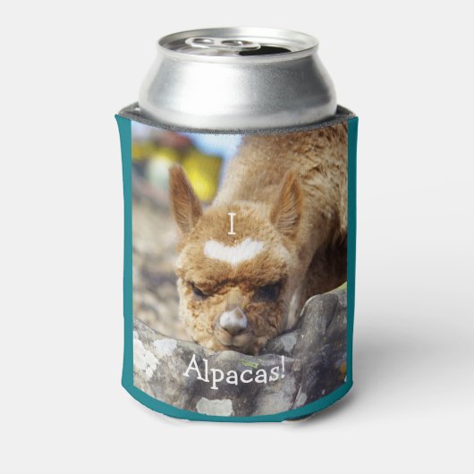 Ik hou van Alpacas Koelbox Blikjeskoeler (Blikje Achterkant)
