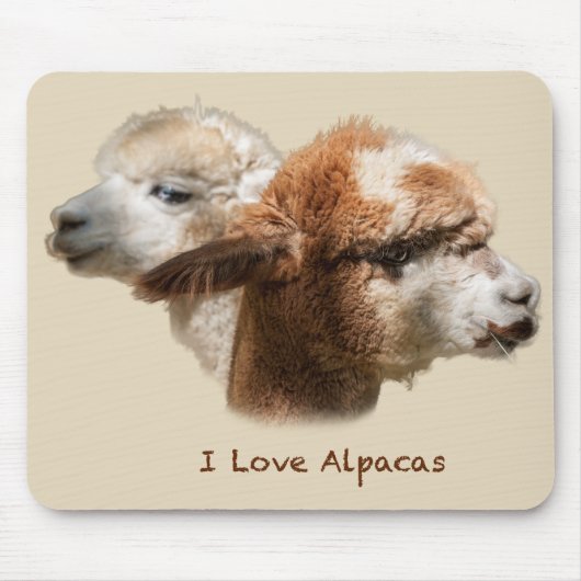Ik hou van Alpaca's Muismat (Voorkant)