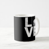 Ik hou van Alpacas Two Tone Distress Effect Koffiemok (Voorkant rechts)