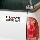Ik hou van Alto zingen Bumpersticker (Op Truck)
