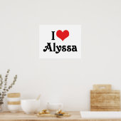 Ik hou van Alyssa Poster (Keuken)