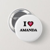 Ik hou van Amanda Ronde Button 5,7 Cm (Voorkant /achterkant)