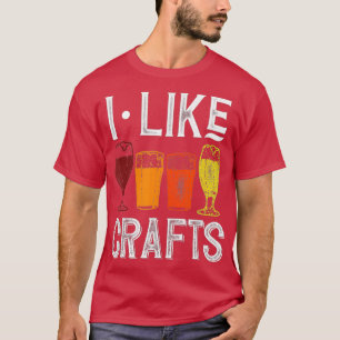 Ik hou van ambachtelijke grappige brouwerij t-shirt