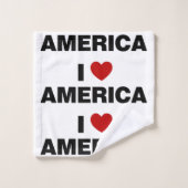 Ik hou van Amerika Bad Handdoek (Wasdoekje)