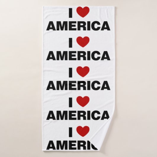 Ik hou van Amerika Badhanddoek (Badhanddoek)
