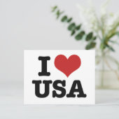 Ik hou van Amerika Briefkaart (Staand voorkant)