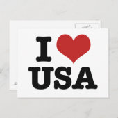 Ik hou van Amerika Briefkaart (Voorkant / Achterkant)