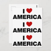 Ik hou van Amerika Briefkaart (Voorkant / Achterkant)