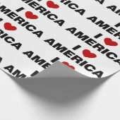 Ik hou van Amerika Cadeaupapier (Hoek)