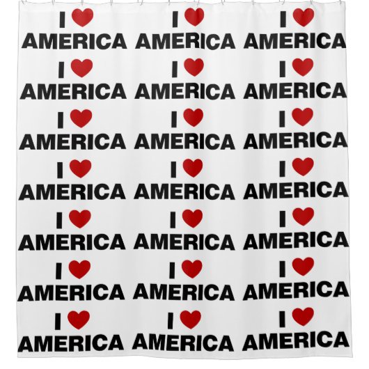 Ik hou van Amerika Douchegordijn (Voorkant)