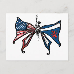 Ik hou van Amerika en schotland!! Briefkaart