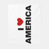 Ik hou van Amerika Fleece Deken (Voorkant)