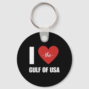 Ik hou van Amerika Golf van Mexico President Trump Sleutelhanger