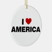 Ik hou van Amerika Keramisch Ornament (Rechts)