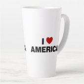 Ik hou van Amerika Latte Mok (Rechterhoek)