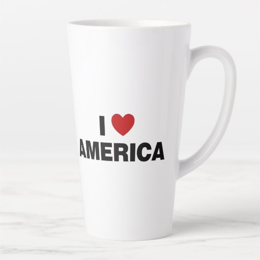 Ik hou van Amerika Latte Mok (Rechts)
