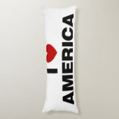 Ik hou van Amerika Lichaamskussen (Voorkant Verticaal)