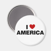 Ik hou van Amerika Magneet (Voorkant / Achterkant)