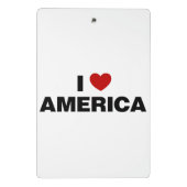 Ik hou van Amerika Mini Klembord (Achterkant)