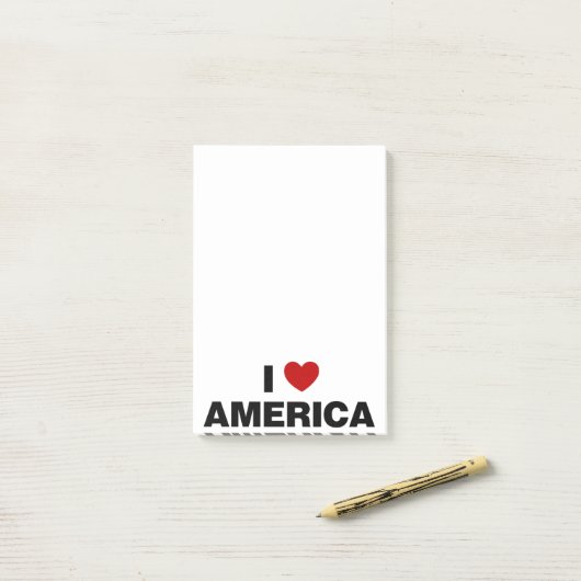 Ik hou van Amerika Post-it® Notes (Op bureau)