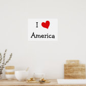 Ik hou van Amerika Poster (Keuken)