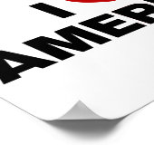 Ik hou van Amerika Poster (Hoek)