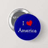 Ik hou van Amerika Ronde Button 5,7 Cm (Voorkant /achterkant)