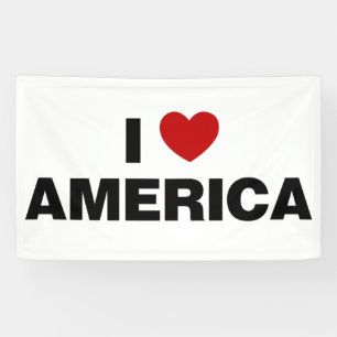 Ik hou van Amerika Spandoek