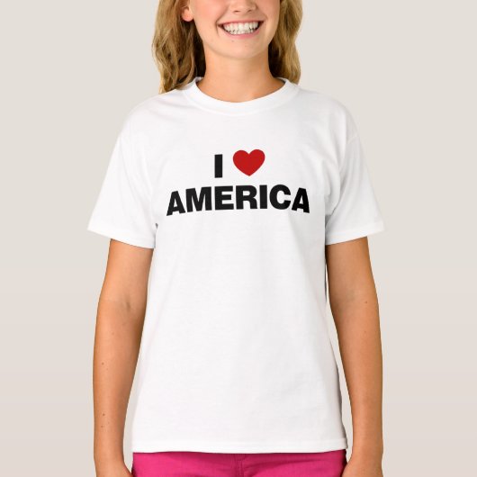 Ik hou van Amerika T-shirt (Voorkant)